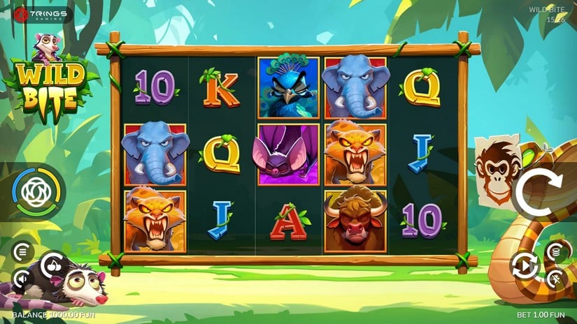Wild Bite slot gameplay screenshot