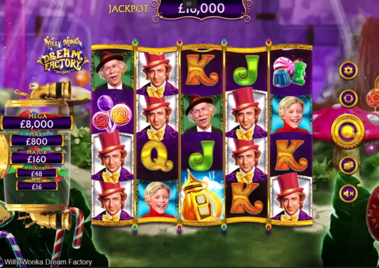 Willy Wonka Dream Factory Online Video Slot gameplay screenshot