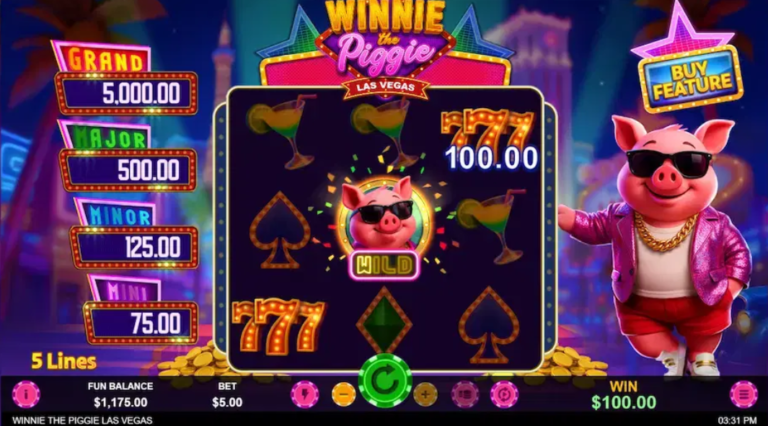 Winnie the Piggy Las Vegas Online Video Slot