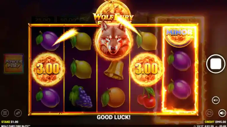 Wolf Fury Fire Blitz slot screenshot