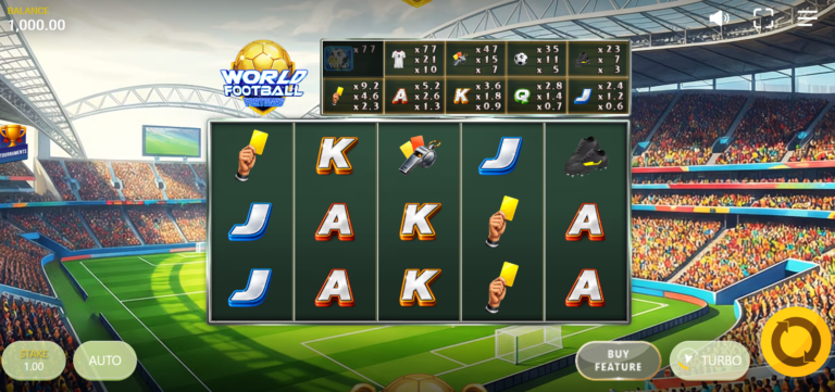 World Football Fortunes slot gameplay screenshot