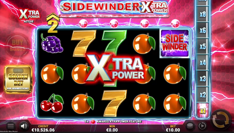 Sidewinder Xtra Power Online Video Slot