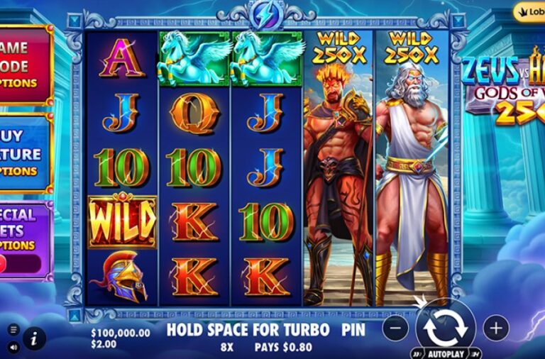Zeus vs Hades Gods of War 250 Online Video Slot
