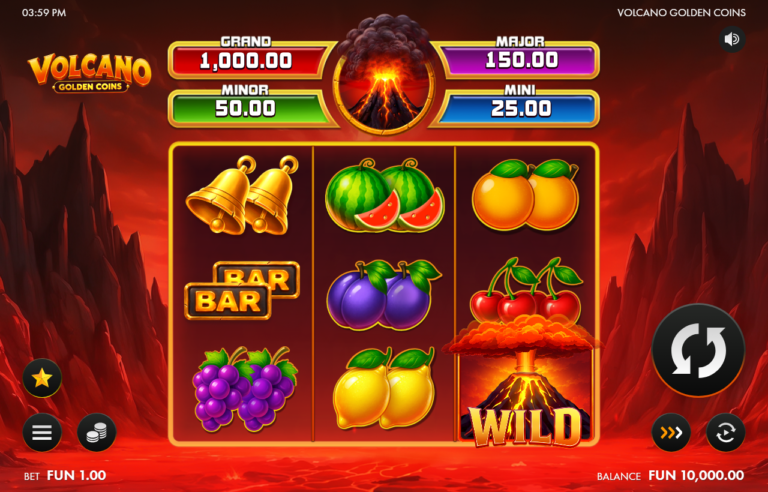 Volcano Golden Coins slot screenshot