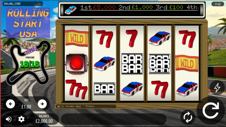 Rolling Start USA slot gameplay screenshot
