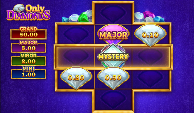 Only Diamonds slot gameplay screenshot