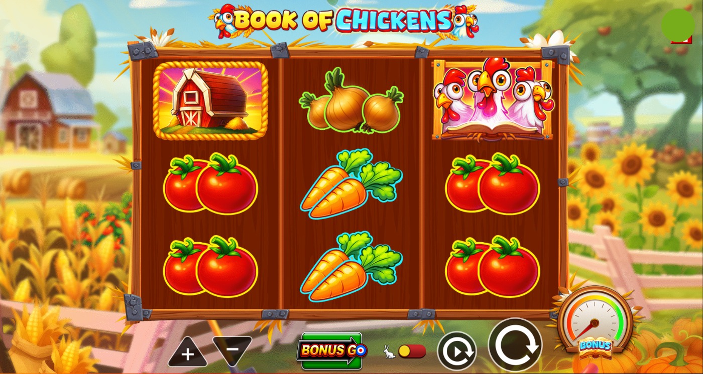 Book of Chickens slot gameplay screenshot