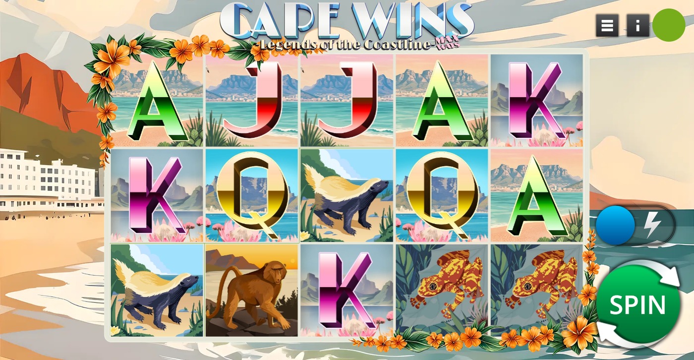 Cape Wins Legends of the Coastline slot gameplay screenshot