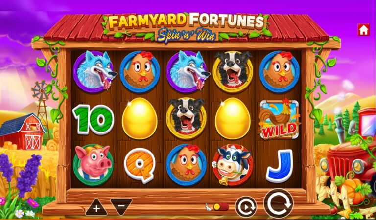 Farmyard Fortunes Spin 'n' Win slot gameplay screenshot