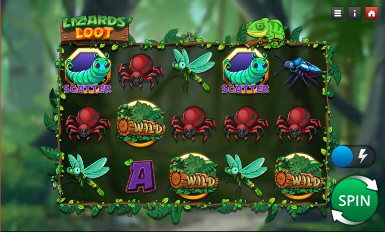 Lizards' Loot slot gameplay screenshot