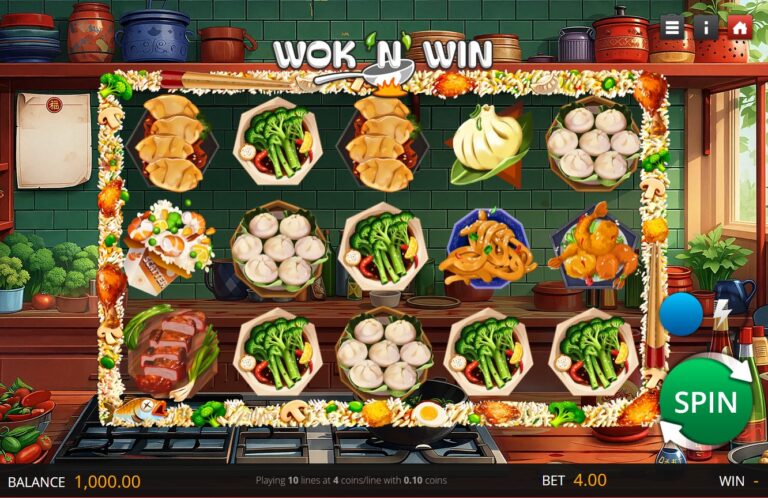 Wok N Win slot gameplay screenshot
