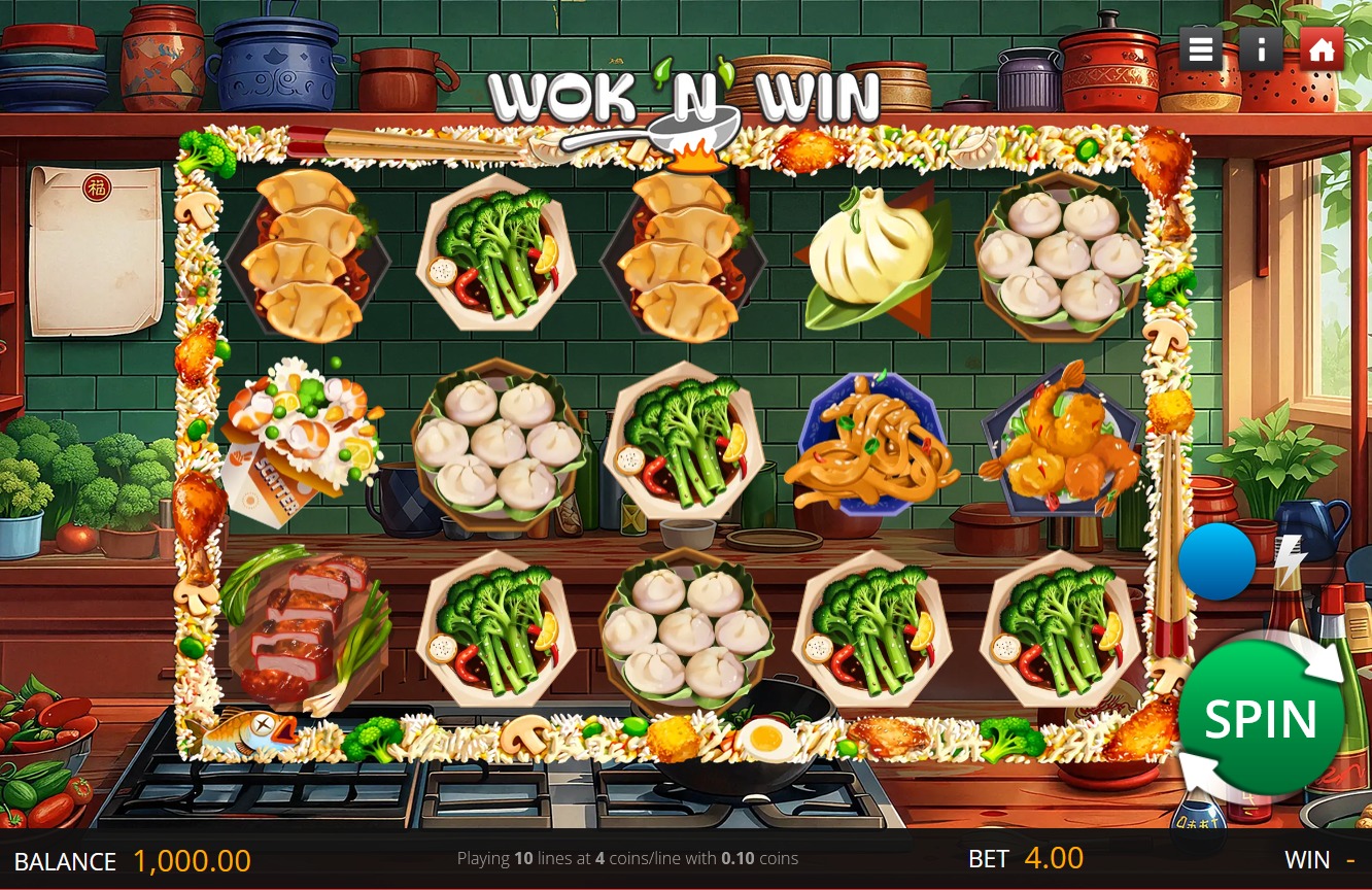 Wok N Win slot gameplay screenshot