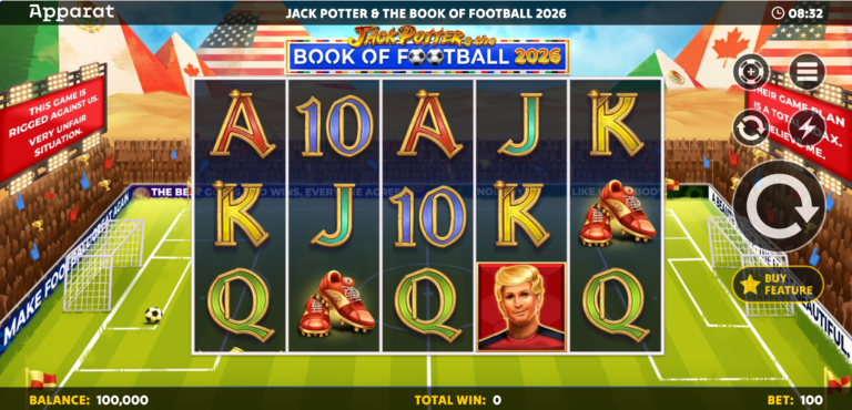 Jack Potter & The Book of Football 2026 slot gameplay screenshot
