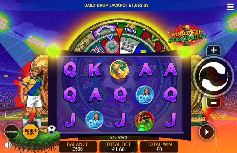 Worldcup Strike Quest slot screenshot