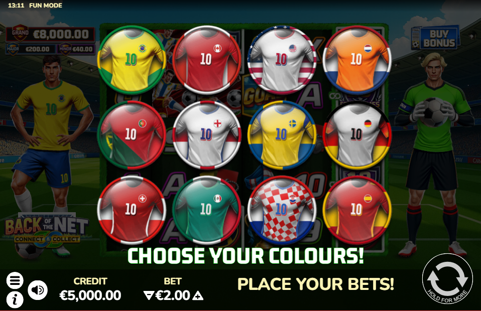 Back of the Net: Connect & Collect slot gameplay screenshot