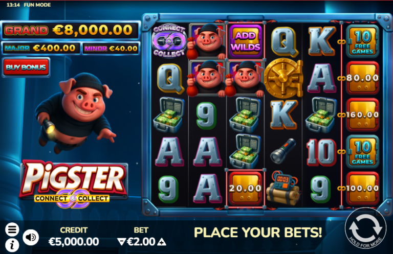 Pigster slot gameplay screenshot