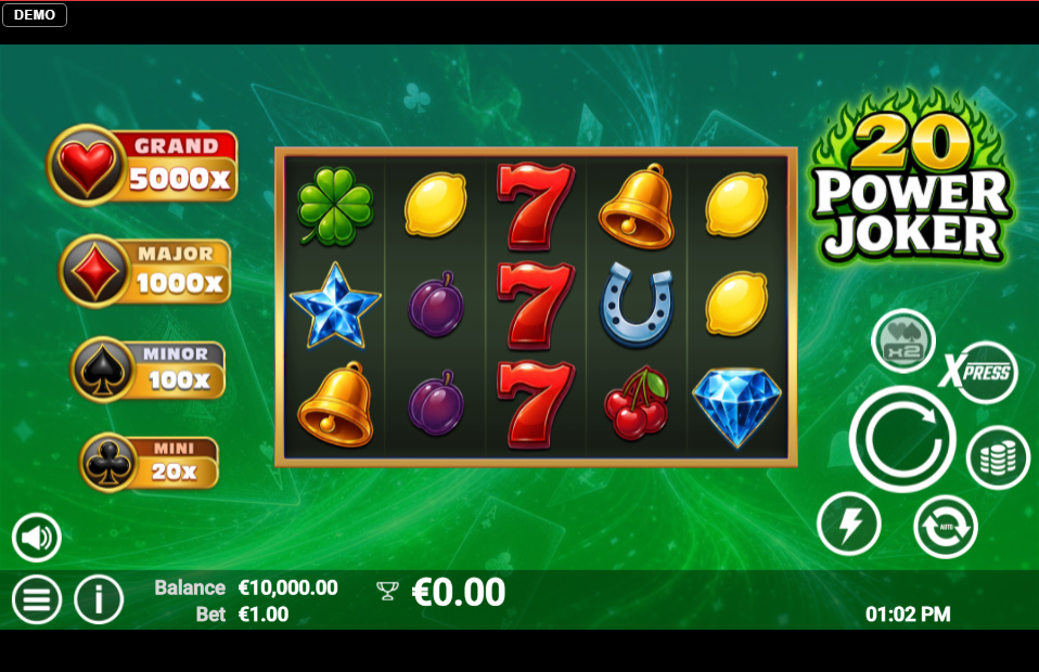 20 Power Joker slot gameplay screenshot