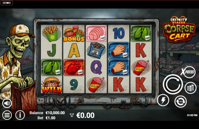 Corpse Cart slot gameplay screenshot