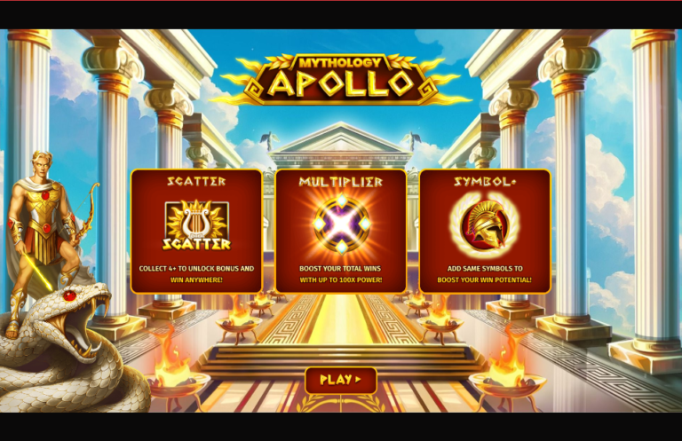 Mythology: Apollo slot gameplay screenshot