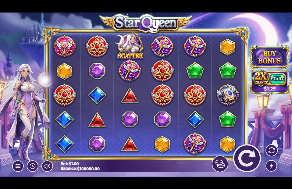 Star Queen slot gameplay screenshot