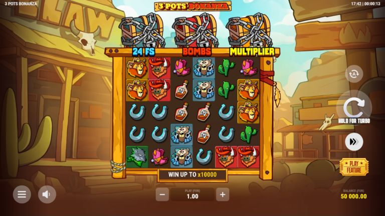 3 Pots Bonanza full landscape gameplay screen