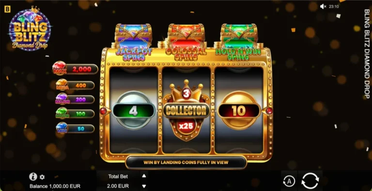 Bling Blitz Diamond Drop slot screenshot
