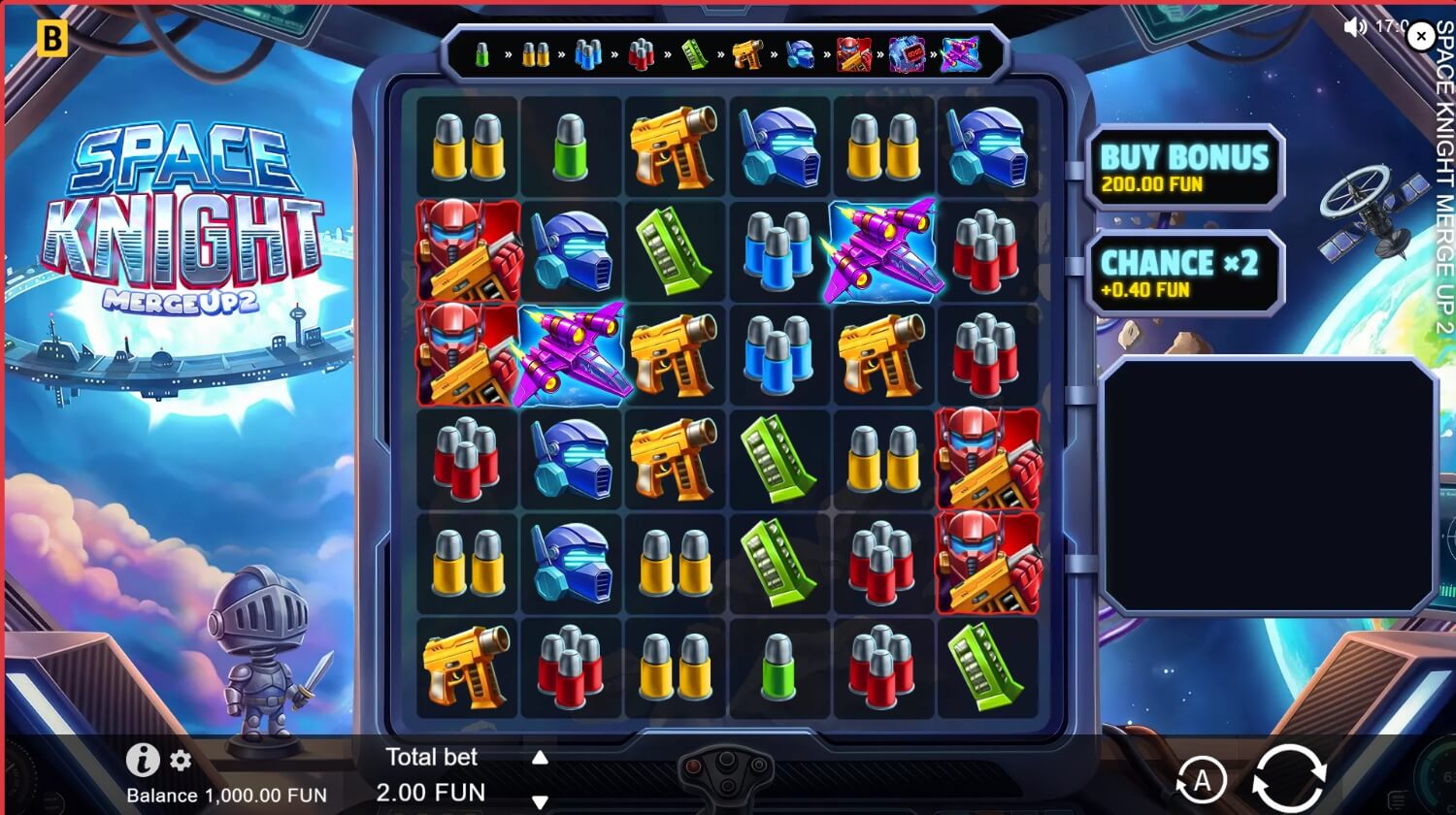 Space Knight Merge Up 2 six by six cockpit board with ammunition, helmets, knights and spacecraft
