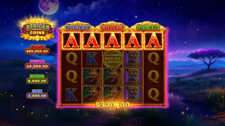 African Coins Hold and Spin slot screenshot