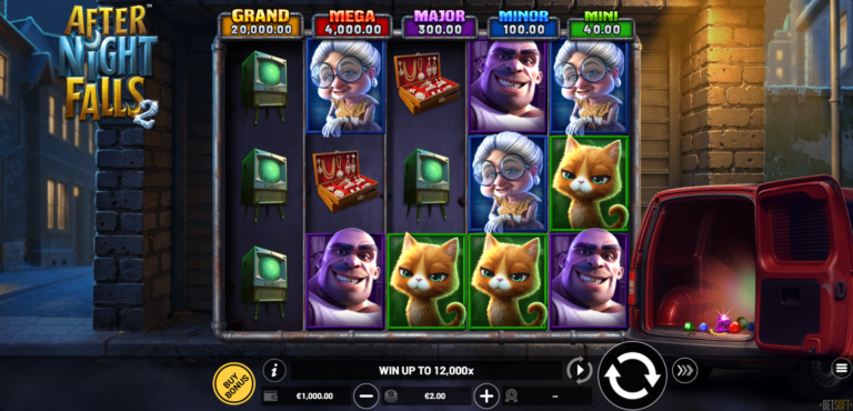 After Night Falls 2 by Betsoft, full landscape gameplay screenshot