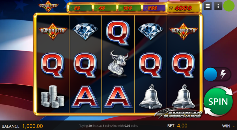 American Supercharge Online Video Slot gameplay screenshot