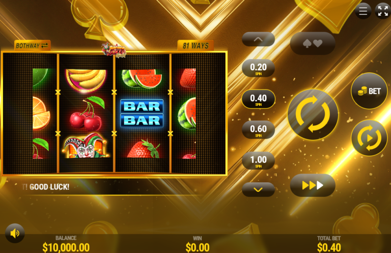 Banana Joker Gold online video slot gameplay screenshot