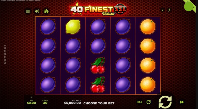 40 Finest XXL Deluxe online slot gameplay screenshot