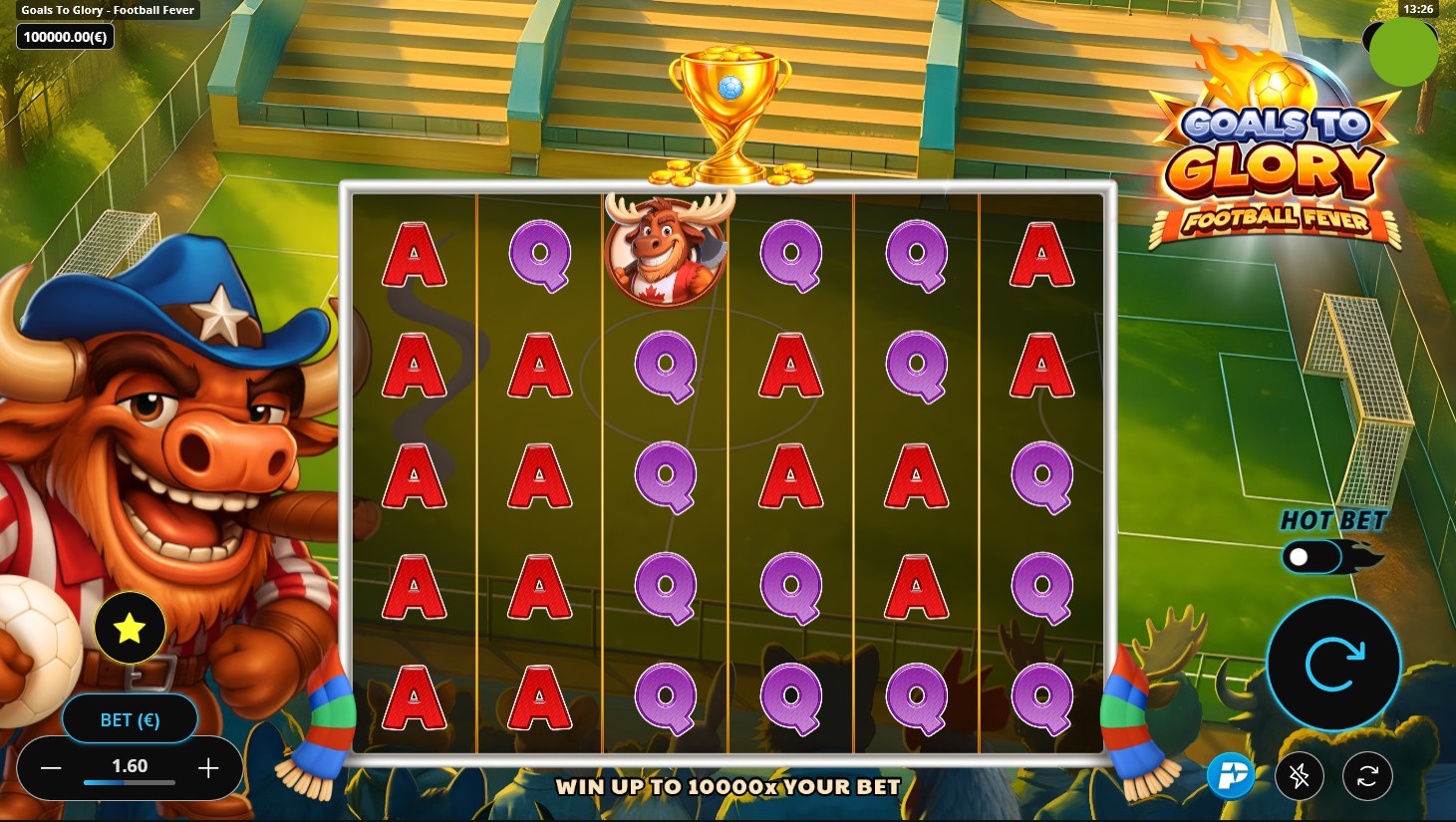 Goals to Glory - Football Fever online slot gameplay screenshot