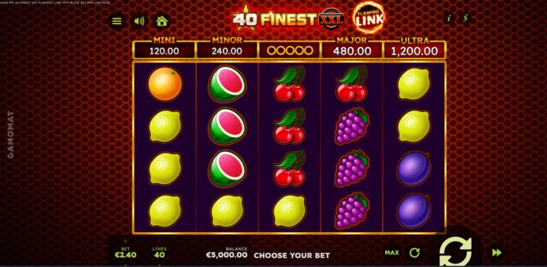 40 Finest XXL Flaming Link slot gameplay screenshot