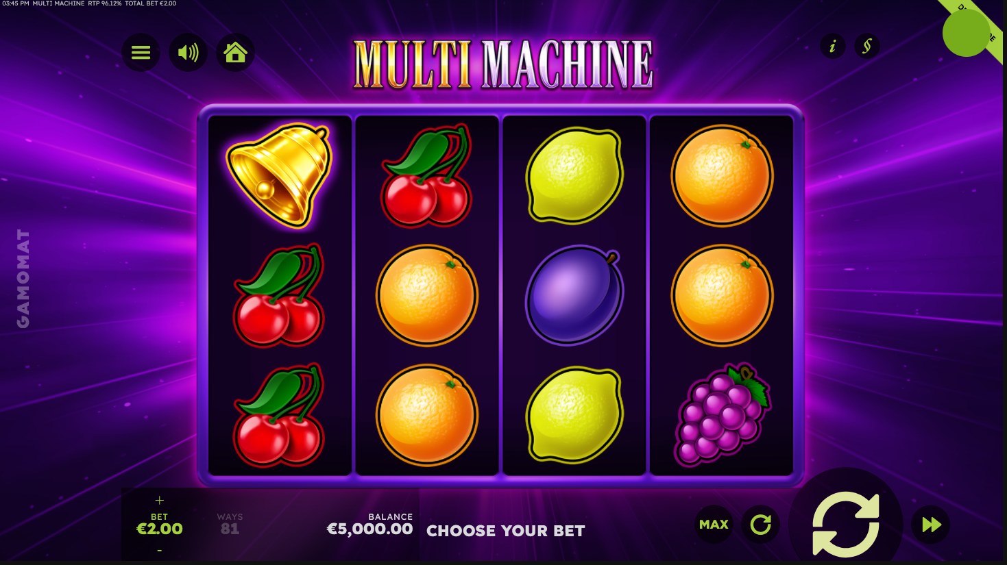 Multi Machine slot gameplay screenshot