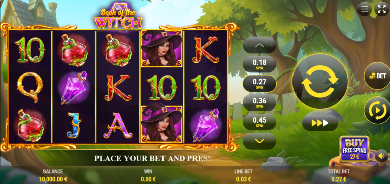 Book of the Witch slot screenshot
