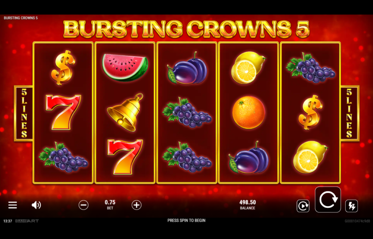 Bursting Crowns 5 slot gameplay screenshot