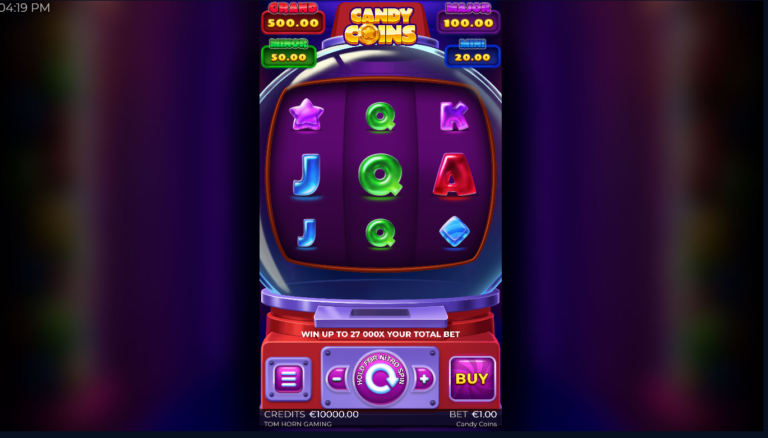 Candy Coins online slot gameplay screenshot
