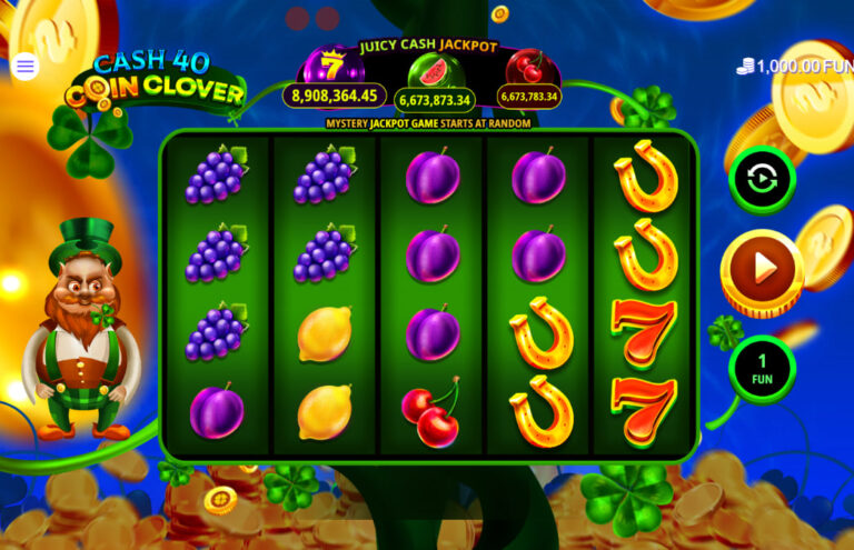 Cash 40 Coin Clover slot gameplay screenshot