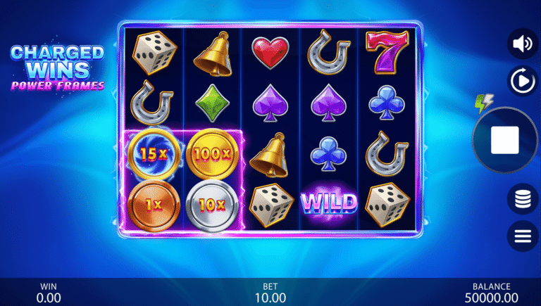 Charged Wins Power Frames slot screenshot