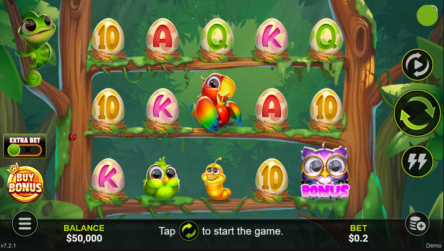Chirpy Days Online Video Slot gameplay screenshot