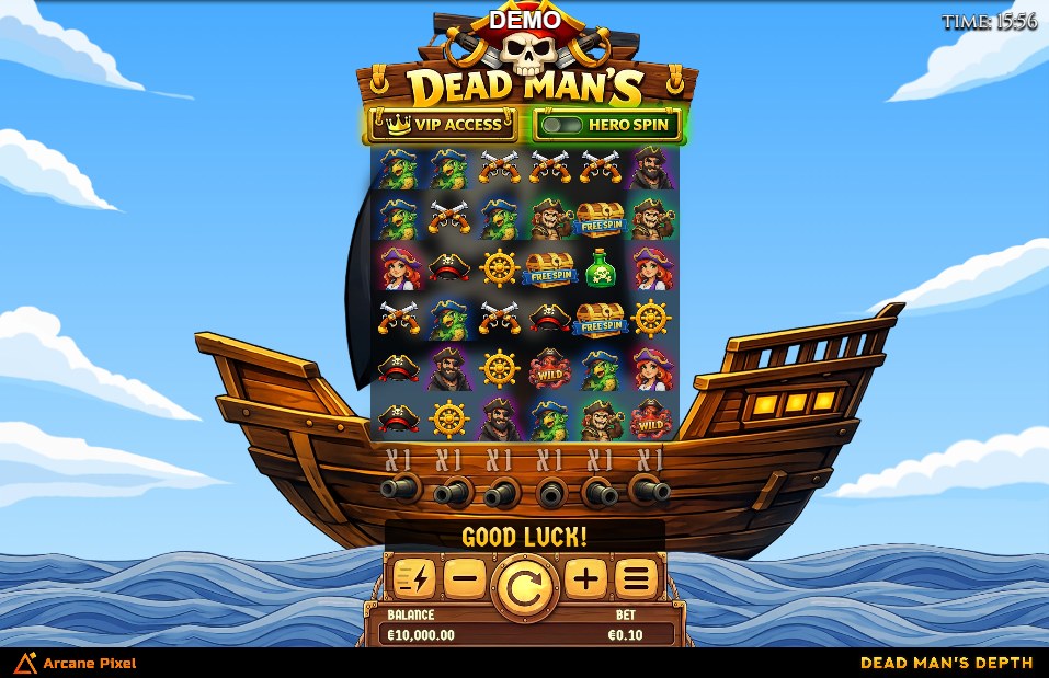 Dead Man's Depth slot gameplay