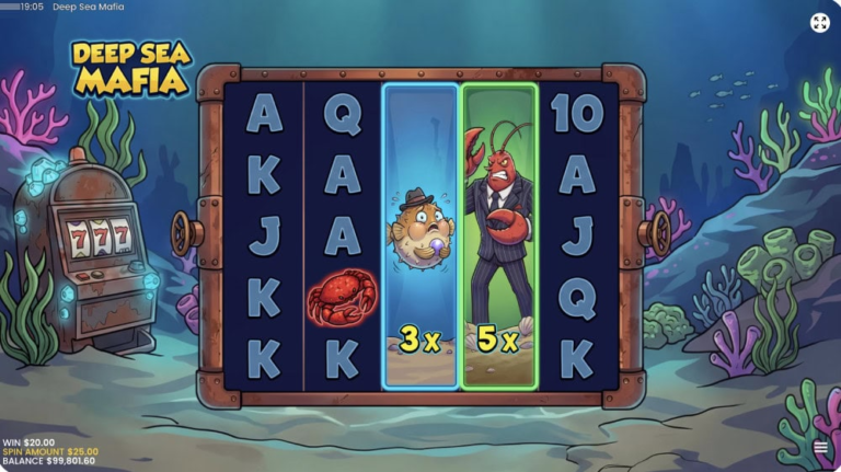 deep-sea-mafia slot gameplay screenshot