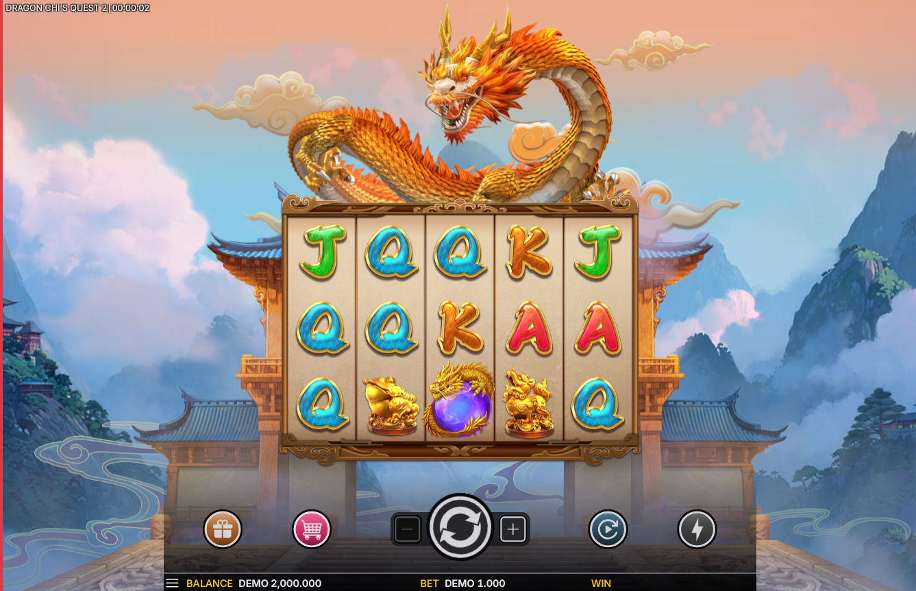 Dragon Chi's Quest 2 online video slot gameplay screenshot