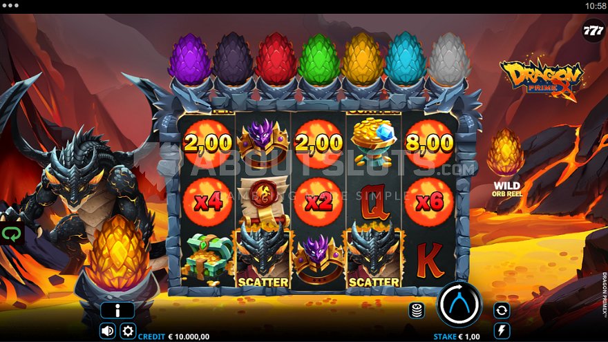 Dragon PrimeX slot gameplay screenshot