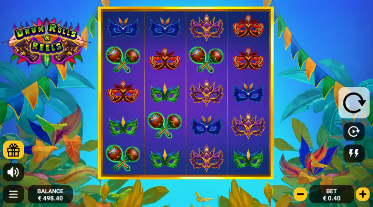 Drum Rolls & Reels online slot gameplay screenshot