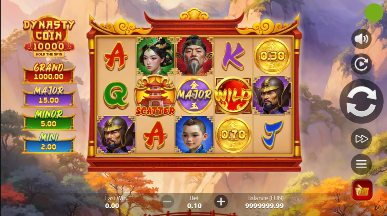 Dynasty Coin 10,000 Online Video Slot gameplay screenshot