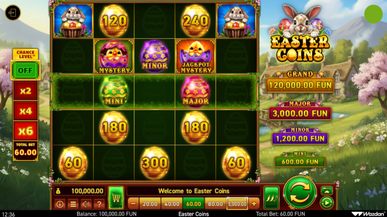 Easter Coins online slot gameplay screenshot