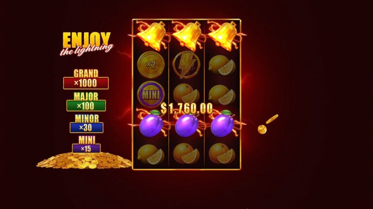 Enjoy the Lightning slot gameplay screenshot