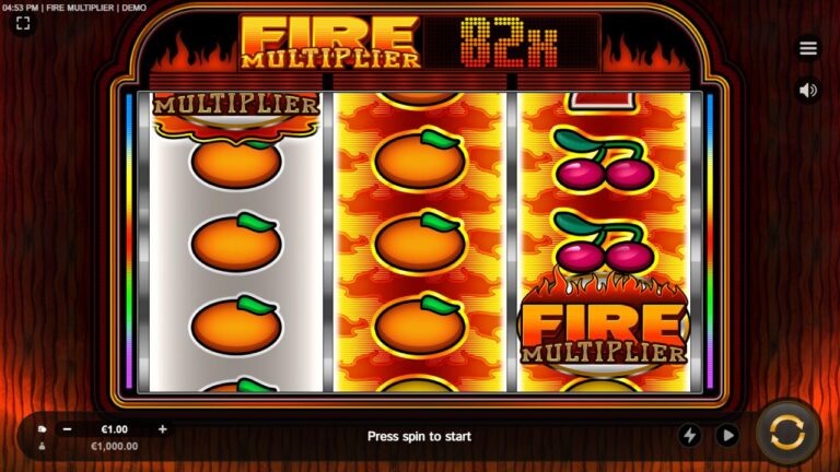 Fire Multiplier full landscape game screen